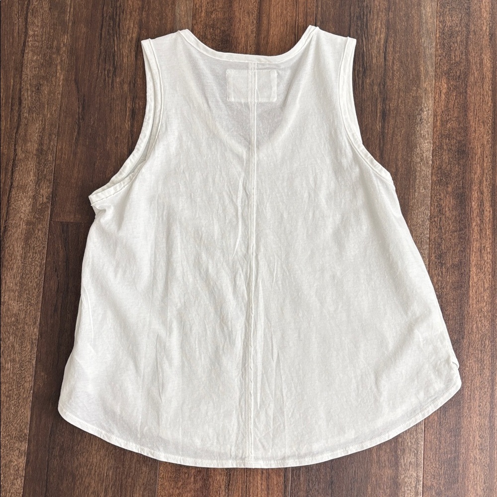 C&C California Classic White V-Neck Tank - Picture 4 of 4